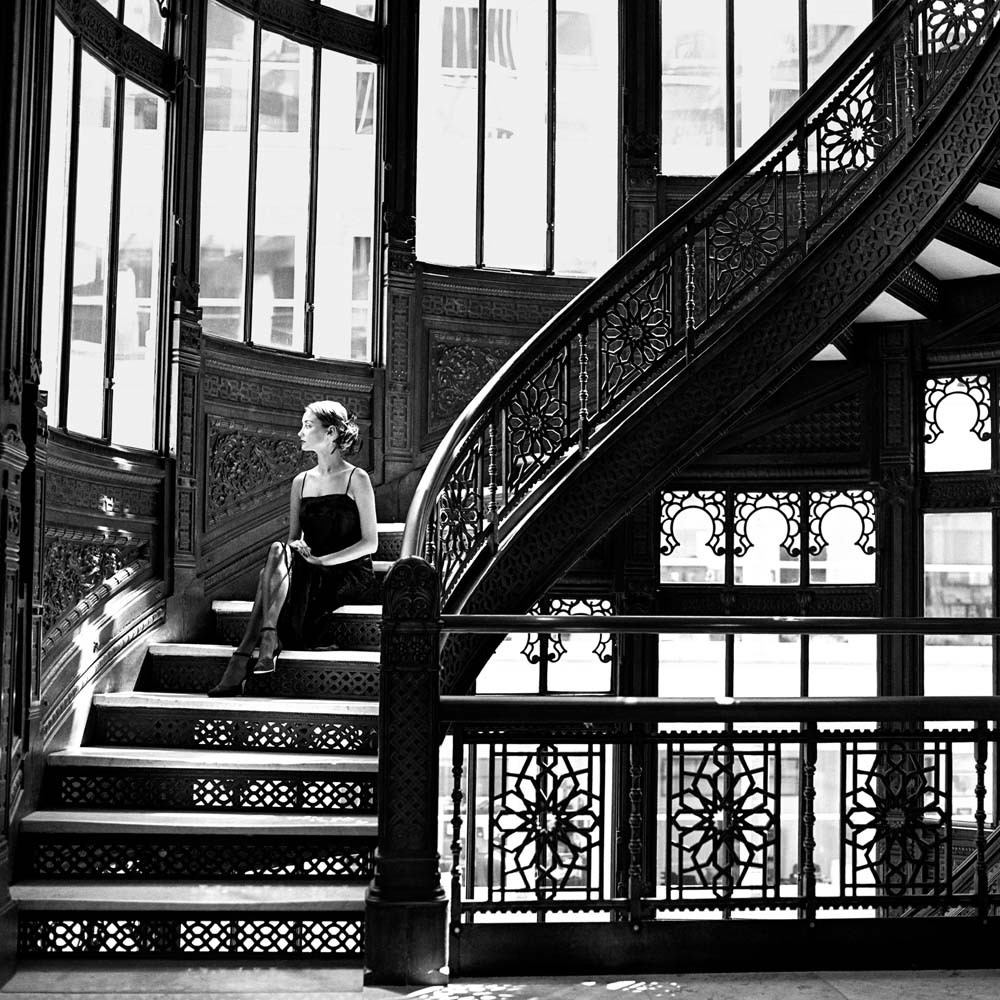 Jessica on Rookery Stairs,  Chicago, Illinois, 1997© Rodney Smith