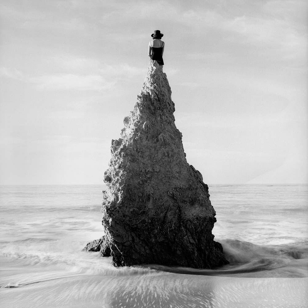 Caroline on Pointed Rock, Near Los Angeles, California,  1998© Rodney Smith